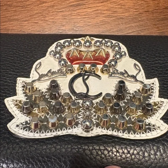 Christian Louboutin Black Wallet with Embellishments - Picture 4 of 11